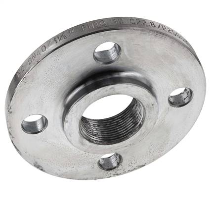 Brida Roscada DN40-PN16 Rp 1-1/2'' Acero Galvanizado DIN 2566
