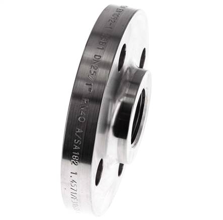 Brida Roscada DN25-PN40 Rp 1'' Acero Inoxidable 1.4571 DIN 2567 Y EN 1092-1 (Tipo 13)