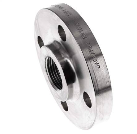 Brida Roscada DN25-PN40 Rp 1'' Acero Inoxidable 1.4571 DIN 2567 Y EN 1092-1 (Tipo 13)