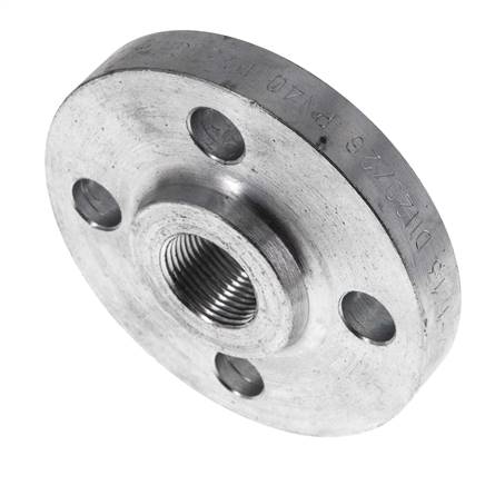 Brida Roscada DN20-PN40 Rp 3/4'' Acero Galvanizado DIN 2567 Y EN 1092-1 (Tipo 13)
