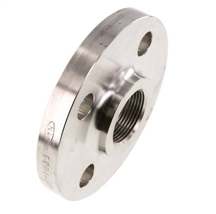 Brida Roscada DN40-PN40 Rp 1-1/2'' Acero Inoxidable 1.4571 EN 1092-1 (tipo 13)