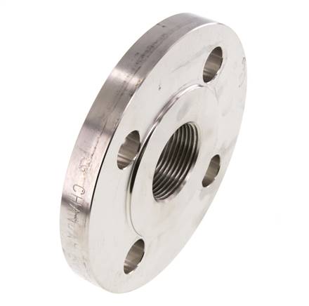 Brida Roscada DN40-PN40 Rp 1-1/2'' Acero Inoxidable 1.4571 EN 1092-1 (tipo 13)