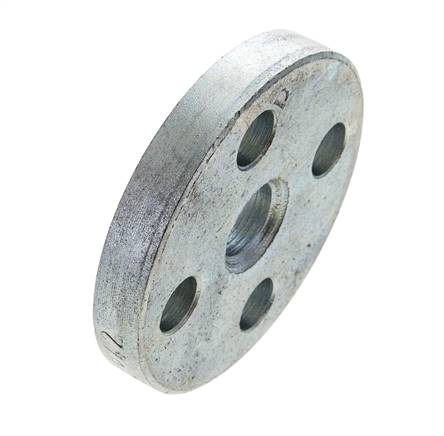 Brida Suelta DN10-PN10 Acero Galvanizado Material Sólido DIN 2642