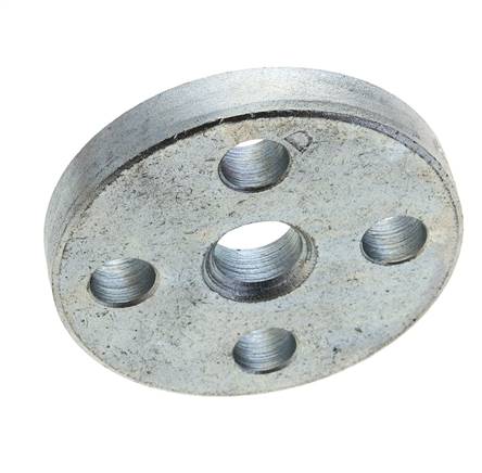 Brida Suelta DN10-PN10 Acero Galvanizado Material Sólido DIN 2642