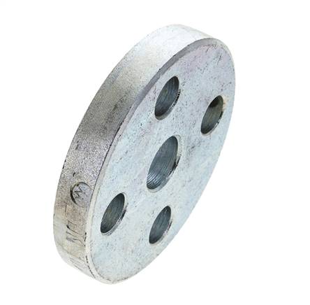 Brida Suelta DN10-PN10 Acero Galvanizado Material Sólido DIN 2642