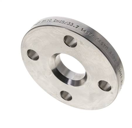 Brida Suelta DN25-PN10 Acero Inoxidable 1.4571 DIN 2642 Material Completo