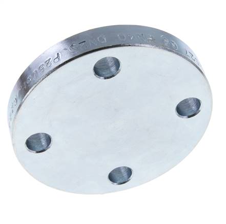 Brida Ciega DN50-PN40 Acero Galvanizado DIN 2527 Y EN 1092-1 (Tipo 05)