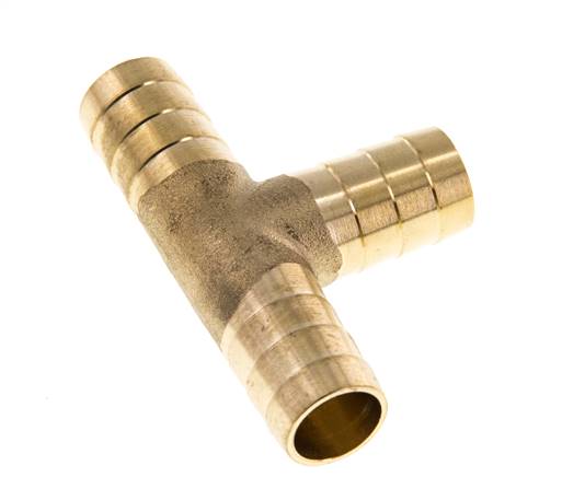 Conector de manguera en T de latón de 16 mm (5/8'')