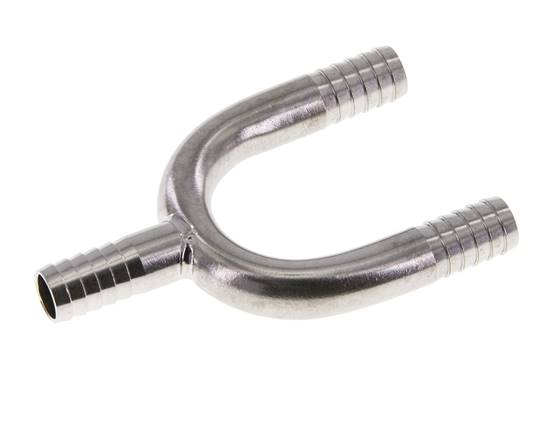 Conector de manguera en Y de acero inoxidable 1.4301 de 9 mm (3/8'')