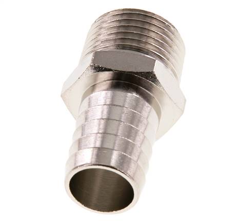 R 1/2'' Macho x 16mm Latón Niquelado Llave de manguera 16 Bar