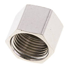 9mm (G1/4'') Tuerca de Unión de Latón Niquelado L15.5mm [5 Piezas]