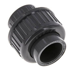 Conexión de Unión Hembra de PVC de 20mm x Hembra Rp (rosca interna cilíndrica) 1/2'' EPDM