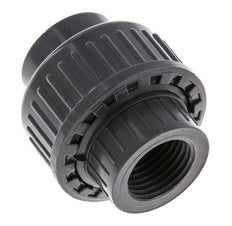Conexión de Unión Hembra de PVC de 20mm x Hembra Rp (rosca interna cilíndrica) 1/2'' EPDM