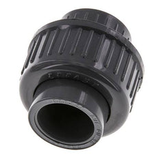 Conexión de Unión Hembra de PVC de 20mm x Hembra Rp (rosca interna cilíndrica) 1/2'' EPDM