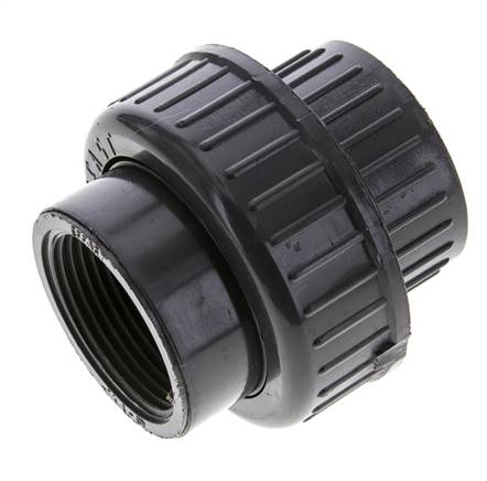 Conexión Hembra de Unión de PVC Rp (rosca interna cilíndrica) 1 1/4'' FKM