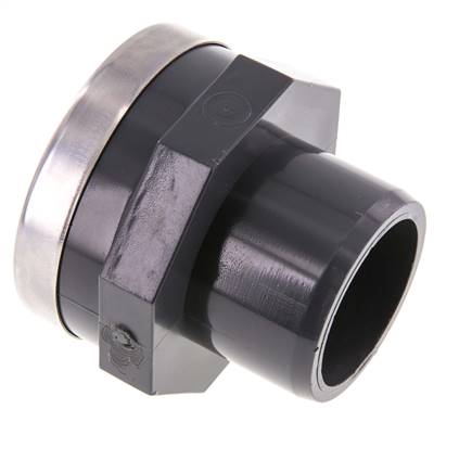 Conexión de PVC Macho 50mm x Hembra Rp (rosca interna cilíndrica) 2''