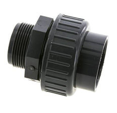 Conexión de Unión Hembra de PVC de 50mm x Macho R 1-1/2'' FKM
