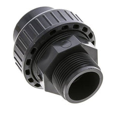 Conexión de Unión Hembra de PVC de 40mm x Macho R 1 1/4'' FKM