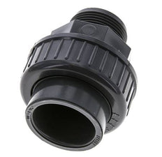 Conexión de Unión Hembra de PVC de 40mm x Macho R 1 1/4'' FKM