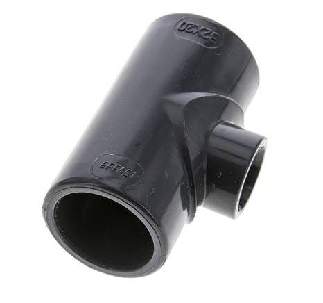 Racor en T reductor de PVC de 32 a 20 mm [2 piezas]