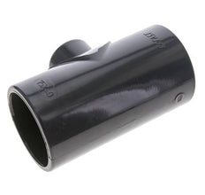 Conexión en T reductor de PVC de 75 a 40 mm