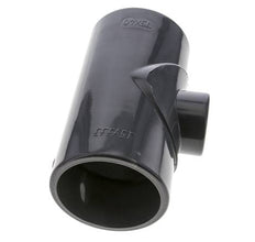 Conexión en T reductor de PVC de 75 a 40 mm