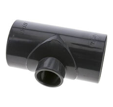 Conexión en T reductor de PVC de 75 a 40 mm