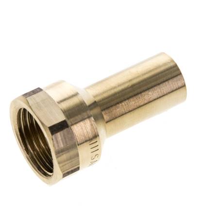 Racor a presión - Macho 15 mm y hembra Rp 1/2'' - Aleación de cobre
