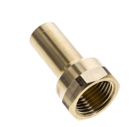 Racor a presión - Macho 15 mm y hembra Rp 1/2'' - Aleación de cobre