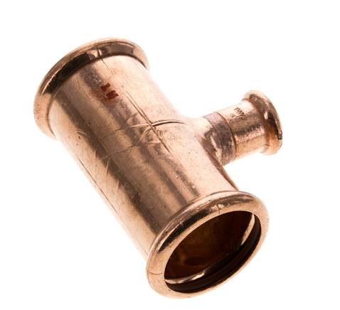 Tee Press Fitting - 15mm Hembra y 35mm - Aleación de cobre