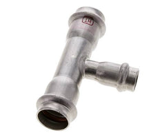 Tee Press Fitting - 15mm Hembra & 22mm - Acero Inoxidable