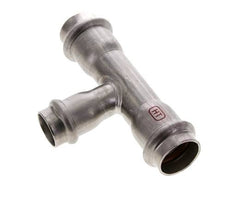 Tee Press Fitting - 18mm Hembra & 22mm - Acero Inoxidable