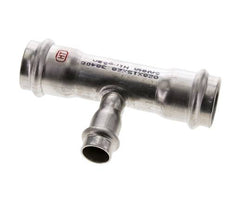 Tee Press Fitting - 15mm Hembra y 28mm - Acero inoxidable