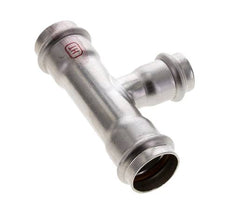 Tee Press Fitting - 22mm Hembra y 28mm - Acero inoxidable