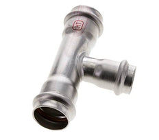 Tee Press Fitting - 22mm Hembra y 28mm - Acero inoxidable