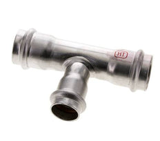 Tee Press Fitting - 22mm Hembra y 28mm - Acero inoxidable