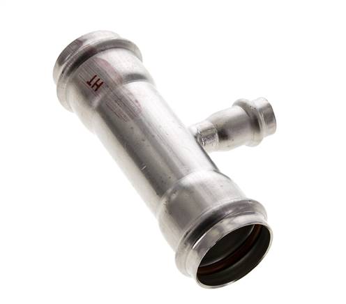 Tee Press Fitting - 15mm Hembra & 35mm - Acero Inoxidable