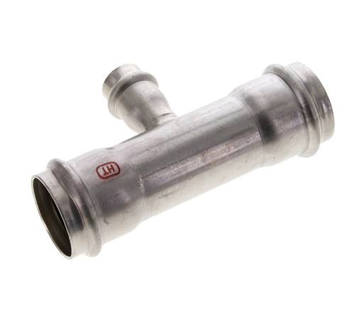 Tee Press Fitting - 18mm Hembra & 35mm - Acero Inoxidable
