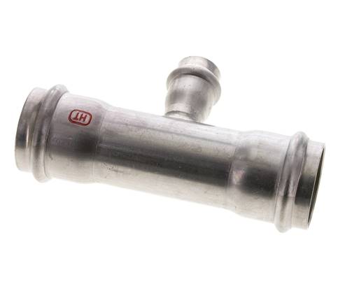 Tee Press Fitting - 18mm Hembra & 35mm - Acero Inoxidable