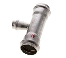 Tee Press Fitting - 18mm Hembra & 35mm - Acero Inoxidable