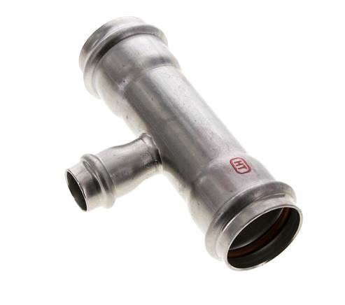Tee Press Fitting - 18mm Hembra & 35mm - Acero Inoxidable