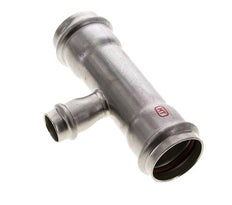 Tee Press Fitting - 18mm Hembra & 35mm - Acero Inoxidable