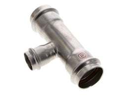 Tee Press Fitting - 28mm Hembra y 42mm - Acero inoxidable