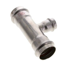 Tee Press Fitting - 28mm Hembra y 42mm - Acero inoxidable