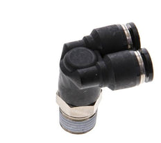 Racor en Y de 6mm x R1/4'' con rosca macho Latón/PBT NBR Giratorio