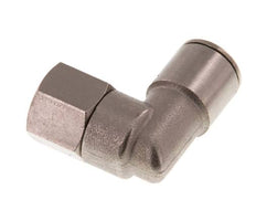 Codo de 90 grados 10mm x G1/4'' con rosca hembra Latón NBR Giratorio