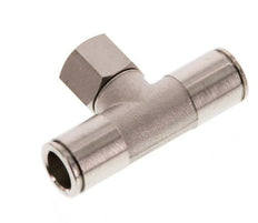 Racor en T de 10mm x G1/4'' con rosca hembra Latón NBR Giratorio