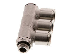 Racor de 3 vías con rosca macho 12mm x G1/4'' Latón NBR Giratorio