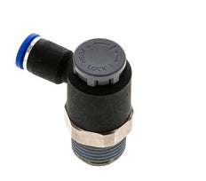 Válvula de control de flujo Codo de salida del medidor 8 mm - R1/2'' Latón/PA 66 Tuerca de seguridad
