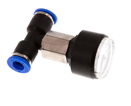 Manómetro 6mm Unión Recta 0-10 bar (0-145psi)